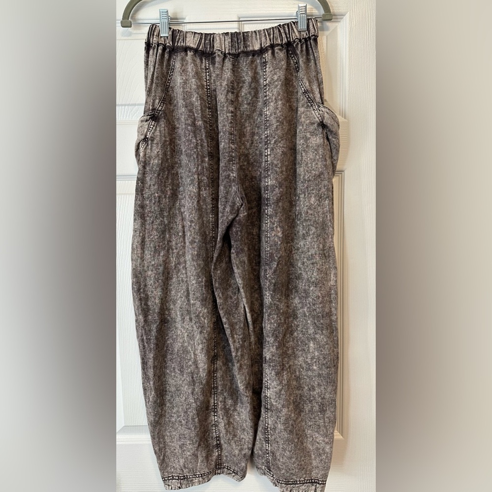 44. NWOT Free People High Road Washed Pull-On Barrel Pants - Picture 8 of 10